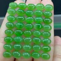 Hetian Jade cabochon, ovale, poli, DIY, vert Environ Vendu par sac