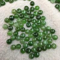 Hetian Jade cabujón, Esférico, pulido, Bricolaje, verde, 8mm, aproximado 100PCs/Bolsa, Vendido por Bolsa