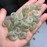 Hetian Jade colgante, pulido, unisexo, verde claro, 14.7x4mm, Vendido por UD