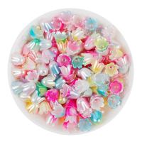 ABS Plastic Bead Cap, Flower, DIY 