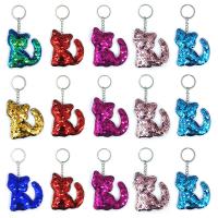 PET Key Clasp, with Zinc Alloy, Cat, portable & Unisex 