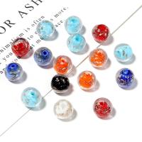 Abalorios de Cristal de Murano Brillantes, Esférico, Bricolaje & luminoso, más colores para la opción, 8mm, aproximado 10PCs/Bolsa, Vendido por Bolsa