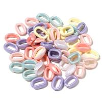 Acryl Verbindungsring, DIY & gemischt, gemischte Farben, 15x11mm, ca. 50PCs/Tasche, verkauft von Tasche