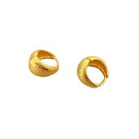 pendiente de gota colgando de latón, metal, chapado en oro de 18 K, para mujer, 15.2mm, Vendido por Par