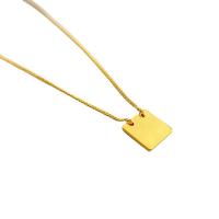 Collier en laiton fait à la main, cadre, Plaqué d'or 18K, pour femme, 11mm Environ 46 cm, Vendu par PC