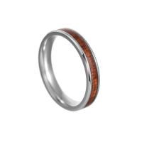 Ehepaar Fingerringe, Titanstahl, poliert, Modeschmuck & unisex & verschiedene Größen vorhanden, Silberfarbe, 4x2mm, verkauft von PC