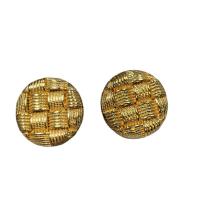 Brass Stud Earring, gold color plated, fashion jewelry & for woman, gold, 24mm 