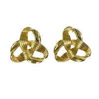 Brass Stud Earring, gold color plated, fashion jewelry & for woman, gold 