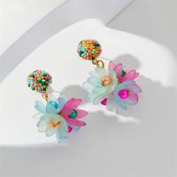 Acrylic Drop Earring, Zinc Alloy, with Acrylic, handmade, fashion jewelry & for woman 