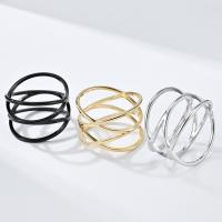 Titan Stahl Fingerring, Titanstahl, poliert, Modeschmuck & verschiedene Größen vorhanden & für Frau, keine, 15mm, verkauft von PC