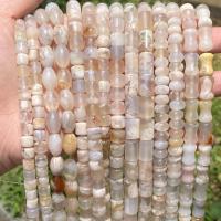 Agate aux fleurs de cerisier blanc goutte, DIY & normes différentes pour le choix Environ 38 cm, Vendu par brin