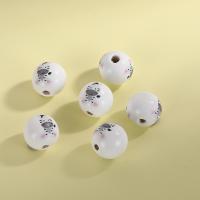 Printing Wood Beads, Hemu Beads, Round, DIY 16mm 