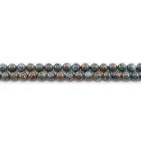 Cloisonne Stone Beads, Round, polished, DIY blue Approx 38 cm 