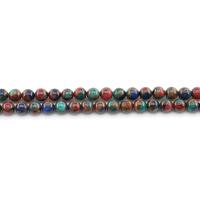 Cloisonne Stone Beads, Round, polished, DIY mixed colors Approx 38 cm 