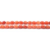 Chalcedony Beads, barrel, polished, dyed & DIY, red Approx 