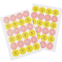 PVC Plastic Sticker Paper, with Adhesive Sticker, Round, mixed colors, 18mm 