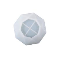 DIY Epoxy Mold Set, Silicone, Polygon, white 