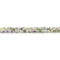 Regenbogen Jade, rund, poliert, DIY, gemischte Farben, 6mm, ca. 62PCs/Strang, verkauft von Strang