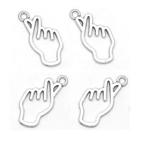 Zinc Alloy Hand Pendants, antique silver color plated, Unisex & hollow Approx 