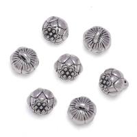 Zinklegierung Blume Anhänger, antik silberfarben plattiert, unisex, 8x9mm, ca. 100PCs/Tasche, verkauft von Tasche