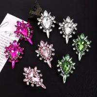 Zinc Alloy Rhinestone Stud Earring, fashion jewelry & for woman & with glass rhinestone & with rhinestone 