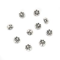 Zinklegierung Blumenperlen, antik silberfarben plattiert, DIY, 6.1mm, ca. 100PCs/Tasche, verkauft von Tasche