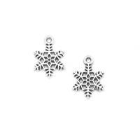 Zinc Alloy Jewelry Pendants, Snowflake, antique silver color plated, Unisex & hollow Approx 