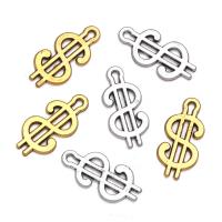 Zinc Alloy Jewelry Pendants, Dollar Sign, plated, Unisex Approx 