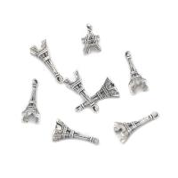 Zinc Alloy Jewelry Pendants, Eiffel Tower, antique silver color plated, Unisex Approx 