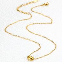 Collier de bijoux de titane, Acier titane, Placage de couleur d'or, pour femme, doré, 9mm cm, Vendu par PC