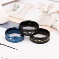 Titan Stahl Fingerring, Titanstahl, Epoxidharzklebstoff, Modeschmuck & unisex & verschiedene Größen vorhanden, keine, verkauft von PC