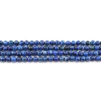 Dyed Granite Beads, Round, polished, DIY, blue, 6mm, Approx 