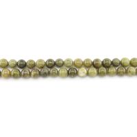 Teint perles de marbre, marbre teint, Rond, poli, DIY, vert olive, 10mm, Environ Vendu par brin