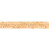 Teint perles de marbre, marbre teint, Rond, poli, DIY & facettes, Jaune, 4mm, Environ Vendu par brin