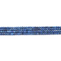 Dyed Granite Beads, Round, polished, DIY & faceted, blue, 4mm, Approx 