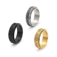 Titan Stahl Fingerring, Titanstahl, Vakuum-Ionen-Beschichtung, Modeschmuck & verschiedene Größen vorhanden & für den Menschen, keine, 8mm, verkauft von PC