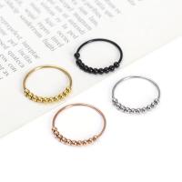 Titan Stahl Fingerring, Titanstahl, Vakuum-Ionen-Beschichtung, Modeschmuck & unisex & verschiedene Größen vorhanden, keine, verkauft von PC