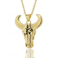 Collier en laiton fait à la main, bœuf, Placage de couleur d'or, pour femme & émail, plus de couleurs à choisir Environ 17.7 pouce, Vendu par PC