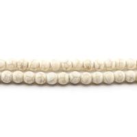 Howlite Beads, Round, polished, DIY white Approx 38 cm 