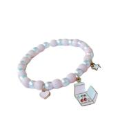 Bracelets quartz, Cristal craquelé, avec alliage de zinc, plaqué de couleur d'or KC, styles différents pour le choix & pour femme & avec strass Environ 7.06 pouce, Vendu par PC