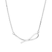 Collier de bijoux en argent , argent sterling 925, Plaqué or 18K, pour femme, plus de couleurs à choisir Environ 15.35 pouce, Vendu par PC