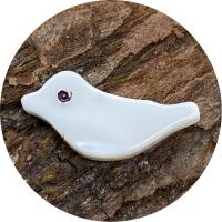 Natural White Shell Beads, Bird, DIY, white 