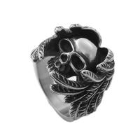 316 L Edelstahl Fingerring, poliert, Modeschmuck & verschiedene Größen vorhanden & für den Menschen, Silberfarbe, 26mm, verkauft von PC