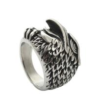 acero inoxidable 316L anillo, pulido, Joyería & diverso tamaño para la opción & para hombre, plateado, 18.6mm, Vendido por UD