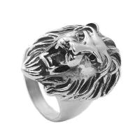 316 L Edelstahl Fingerring, poliert, Modeschmuck & verschiedene Größen vorhanden & für den Menschen, Silberfarbe, 32.3mm, verkauft von PC