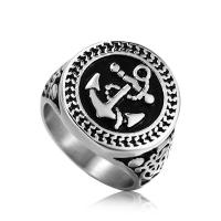 Titanium Steel Finger Ring, polished, fashion jewelry & for man 20mm 