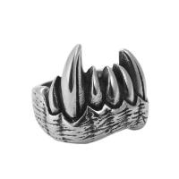 316 L Edelstahl Fingerring, poliert, Modeschmuck & verschiedene Größen vorhanden & für den Menschen, Silberfarbe, 20mm, verkauft von PC