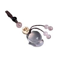 Ornements suspendus, quartz rose, avec Jade & perles de citrine, renard, pour femme cm, Vendu par PC