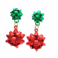 Pendientes de Navidad, fundición, chapado, Diseño de Navidad & Joyería & para mujer, más colores para la opción, 3CMu30011CMu30011.7CM, Vendido por Par