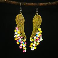 Zinc Alloy Drop Earring, with Plastic, fashion jewelry & for woman 